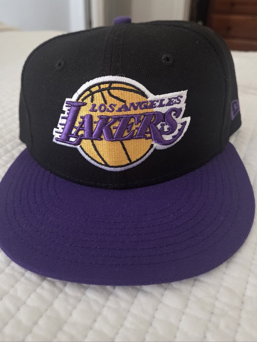 Los Angeles Lakers Black and Purple Snapback Hat
